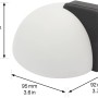 Wagner Bodentürstopper EH5189 steingrau, Beton mit Gummianschlag, Maße 95x92mm.