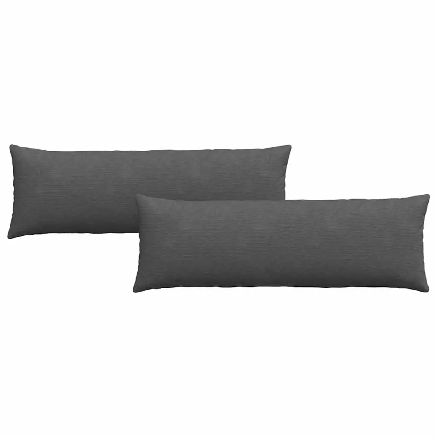 vidaXL Sofakissen 2 Stück Dunkelgrau 120 x 40 cm Cordstoff 42013818
