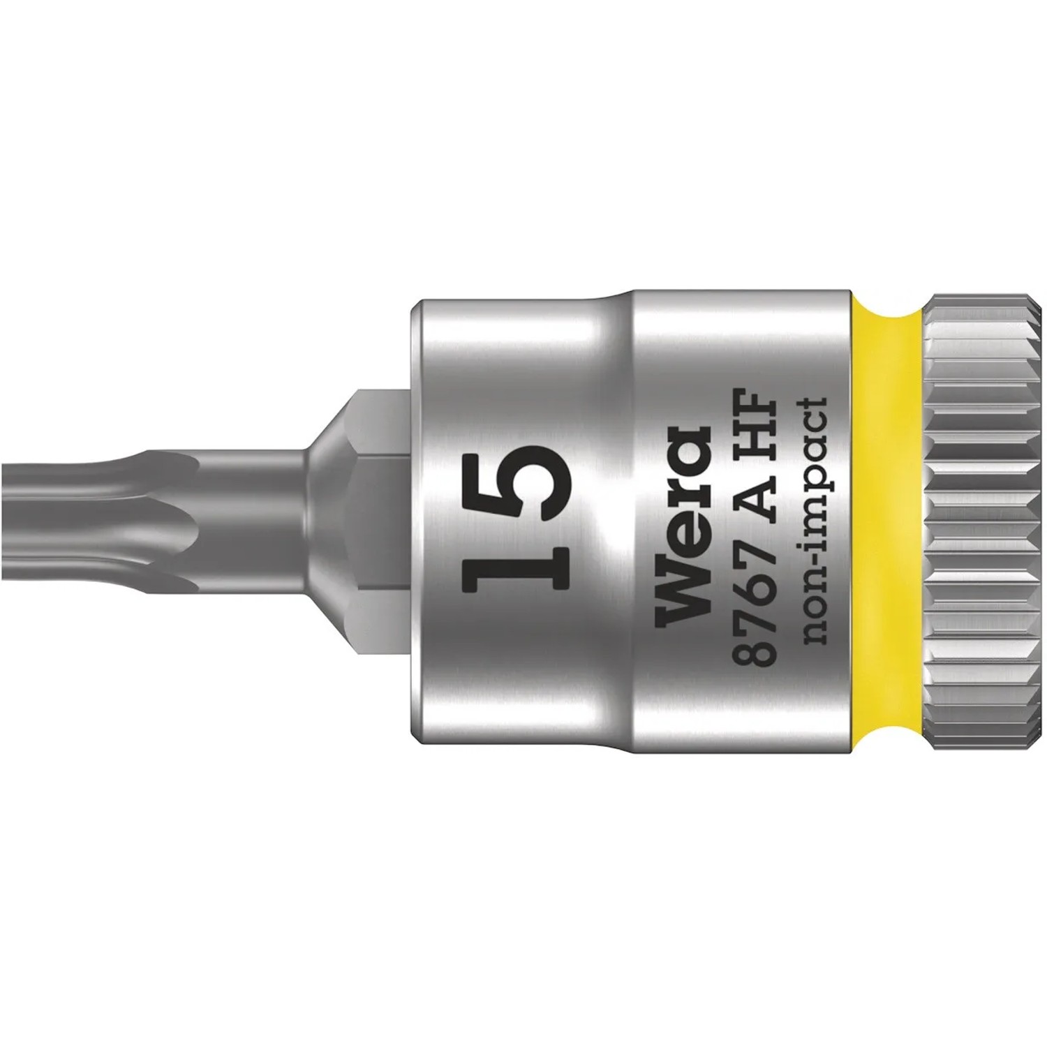 Wera Zyklop Bitnuss 8767 A HF mit 6,3 mm (1/4 Zoll)-Antrieb TX 15 x 28 mm