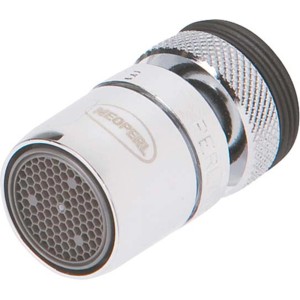 Verchromter Strahlregler Perlator Honeycomb mit Kugelgelenk M22/M24 für Mischdüsen.
