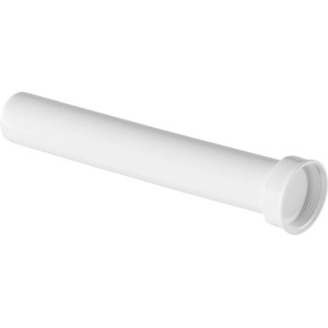 Weißes Siphon-Verstellrohr, Ø 40 mm, zur Verlängerung von Siphons im Bad oder Küche.