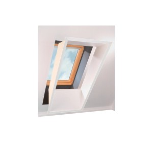VELUX Innenfutter 30 cm F06 für Dachfenster, weiße Kunststoffbeschichtung.