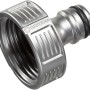 Gardena Premium Hahnverbinder 33,3 mm (G 1'') aus Metall für Gartenschlauchanschluss.