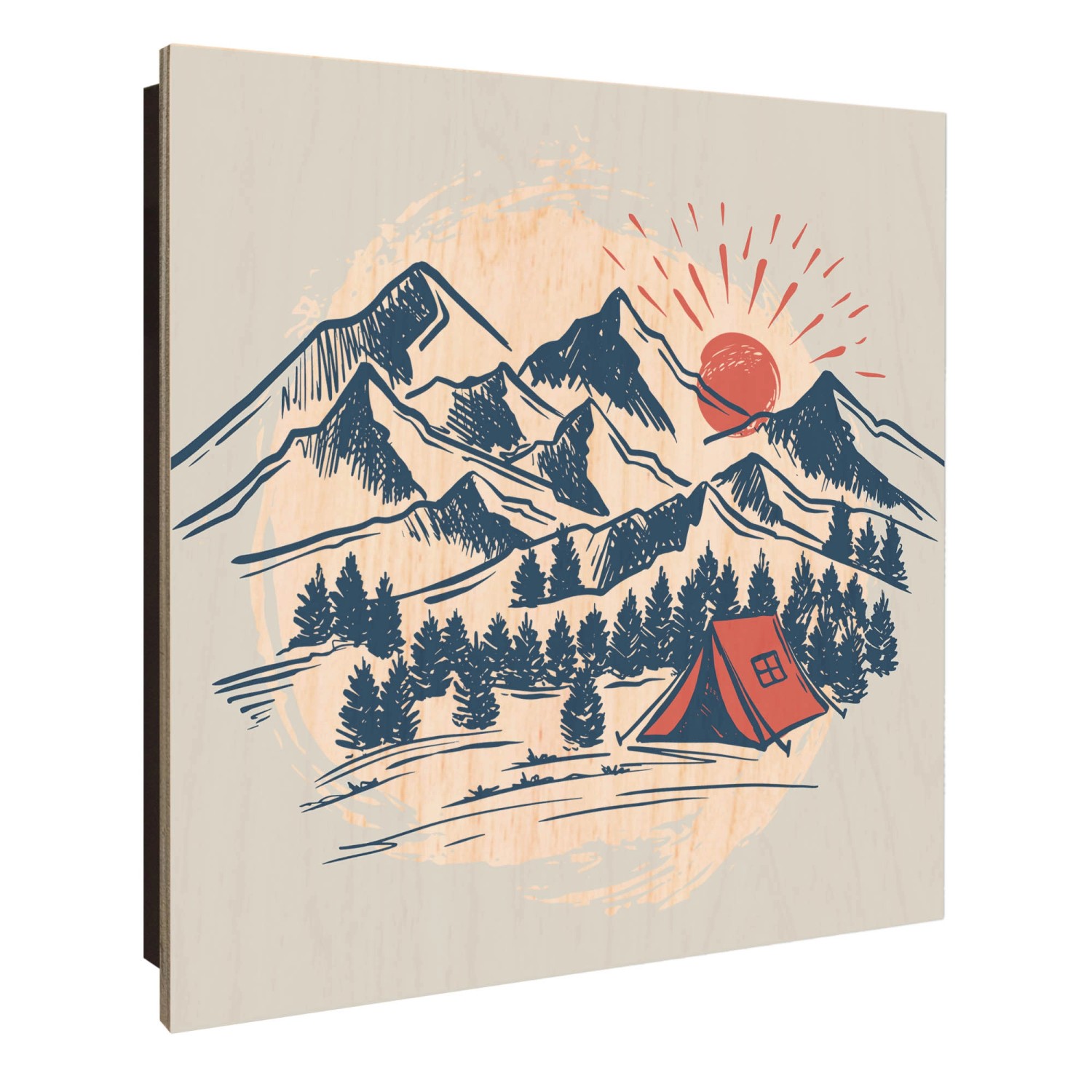 Banjado Großer Schlüsselkasten Holz 30x30cm Schwarz Scharnier Links 50 Hake günstig online kaufen