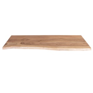 Holzplatte Arya, 100x30 cm, Akazie natur mit Baumkante, für Regale & Möbelbau