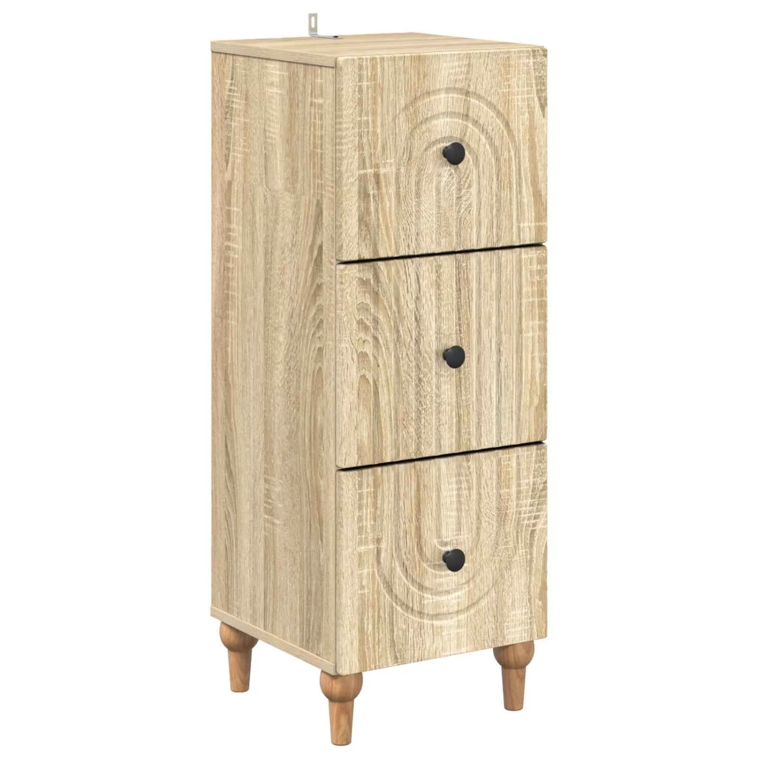 vidaXL Schubladenschrank Sonoma-Eiche 33 x 34,5 x 90 cm Holzwerkstoff 894157