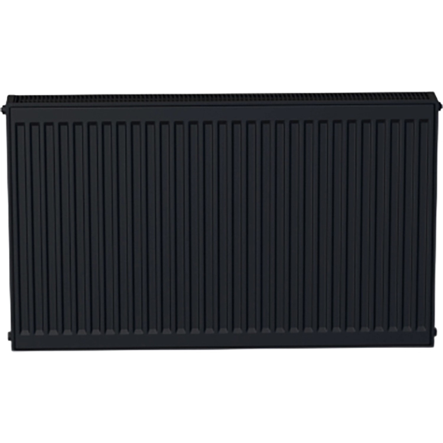 Sanicomfort Flachheizkörper DK (22), 62x62 cm, schwarz matt. Heizkörper für Wohnräume.