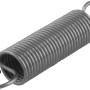 Suki Zugfeder aus Federstahl, 11x35x1 mm, für Druckkraftaufnahme. Federring.