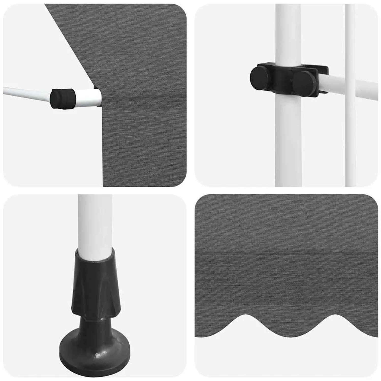 vidaXL Einziehbare Markise Handbetrieben 350 cm Anthrazit 143691_7