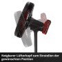 Einhell Akku-Ventilator GE-CF 18/320 P Li-Solo, schwarz-rot, mit Akku. Neigbarer Kopf.