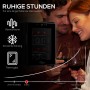 TroniTechnik Weinkühlschrank Bordeaux für 12 Flaschen, mit LED-Beleuchtung und Glastür.