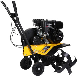 Texas Benzin-Motorhacke Lilli 534B mit Briggs & Stratton Motor und verstellbarer Arbeitsbreite.