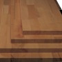 Leimholz Akazie, 120x20x1,8cm, für Regalböden und Möbelbau, massiv und geölt.