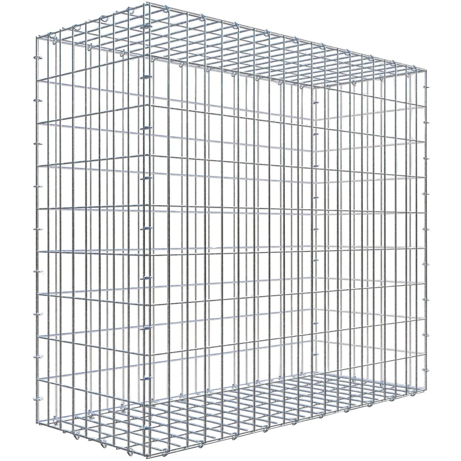 Gabiona C-Ring-Gabione 90 x 100 x 40 cm Maschenw 5 x 10 cm