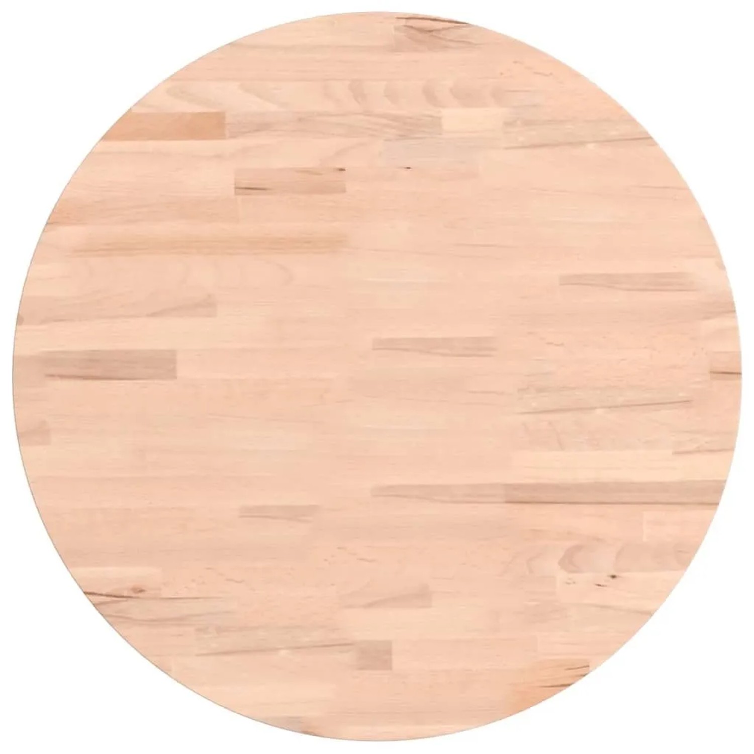 vidaXL Tischplatte Ø50x1,5 cm Rund Massivholz Buche 355908