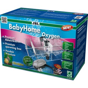 JBL BabyHome Oxygen Ablaichkasten im Karton, Komplettset mit Luftpumpe für Aquarienfische.