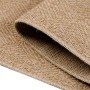 Detailansicht des beigen Ayyildiz Outdoor-Teppichs Dhaka (80x250cm) mit Sisal-Optik.