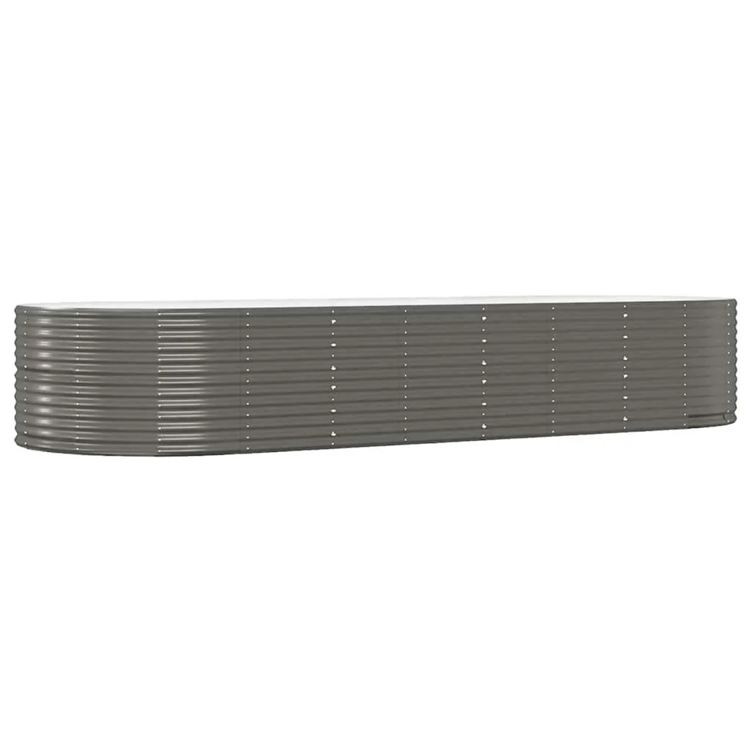 vidaXL Hochbeet Grau 367x140x68 cm Verzinkter Stahl 319104