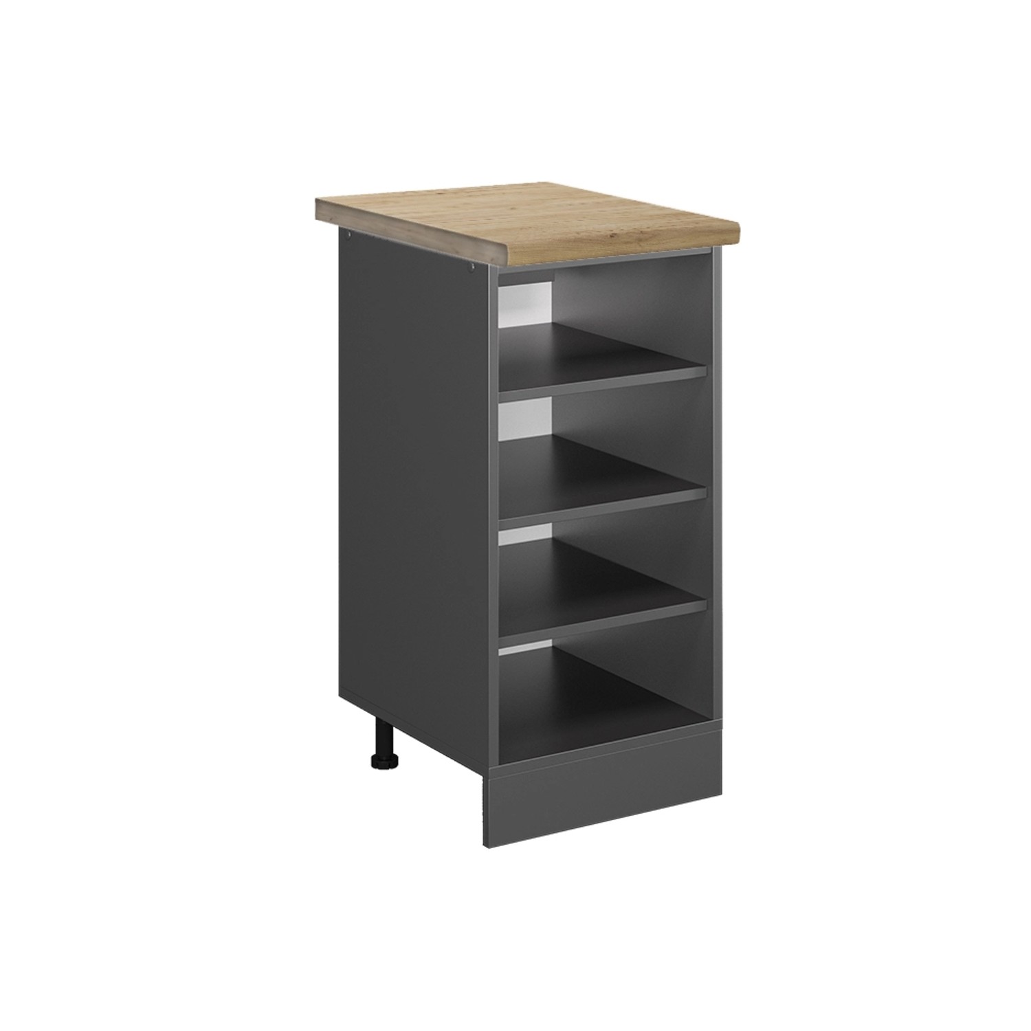 Thumbnail - Vicco Küchenregal R-Line Offener Küchenschrank Anthrazit 40 cm AP Eiche