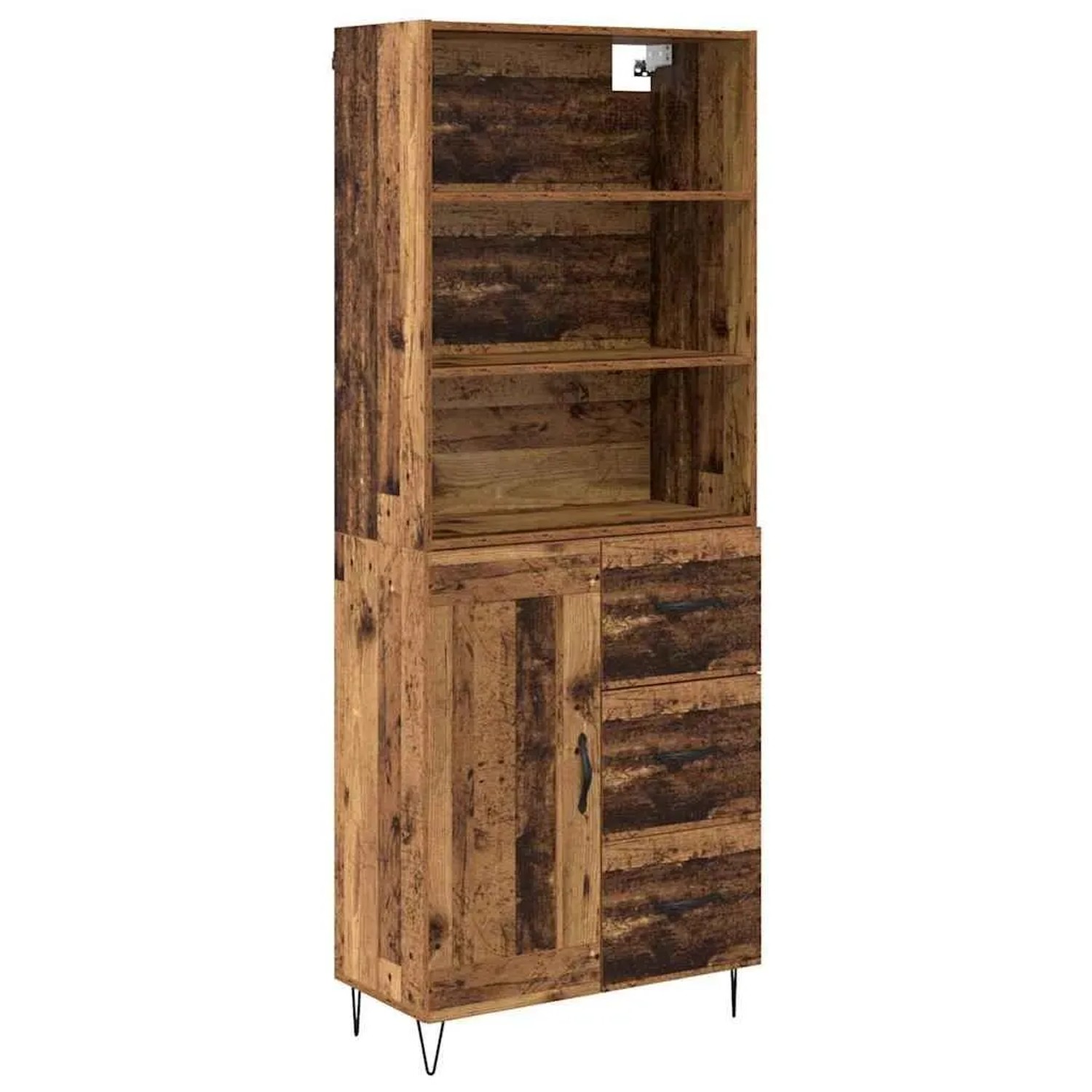 vidaXL Highboard mit Schubladen 2-Tlg Altholz Holzwerkstoff 3415653 günstig online kaufen
