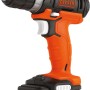 Black+Decker Akku-Bohrschrauber BDCDD12USB Solo, orange-schwarz. Akkuschrauber ohne Akku.