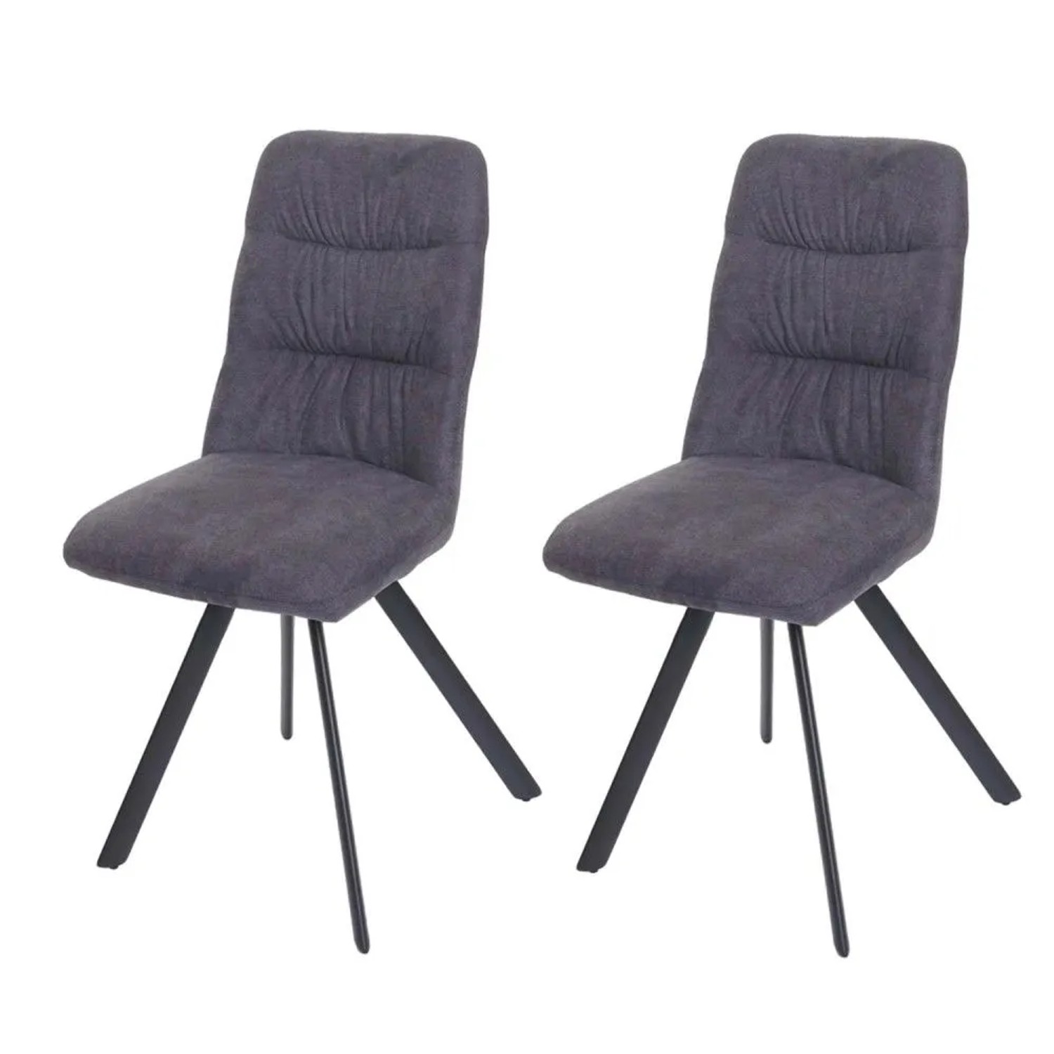 MCW Esszimmerstuhl J69 2er-Set Anthrazit