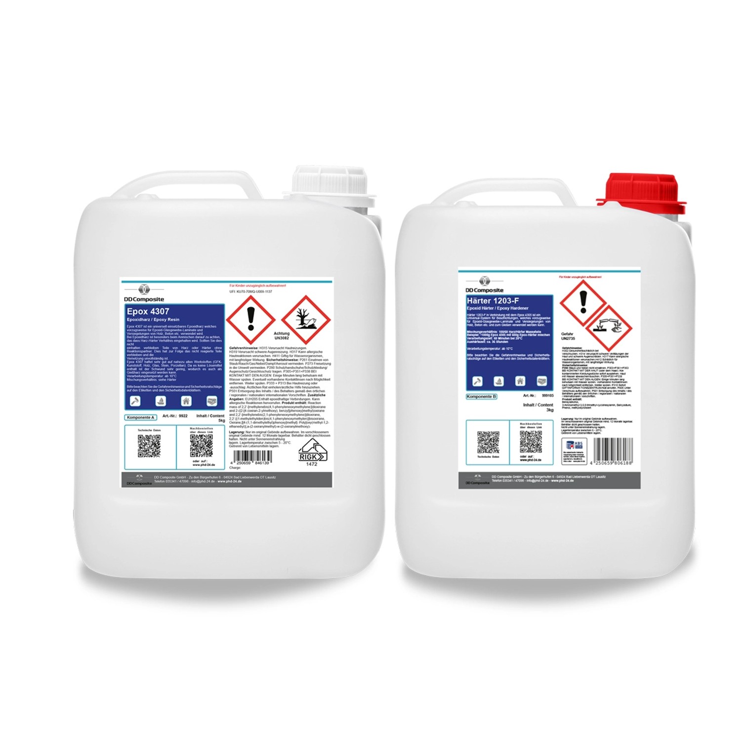 Thumbnail - DD Composite 5kg Epox 4307 + 3kg Härter 1203-F