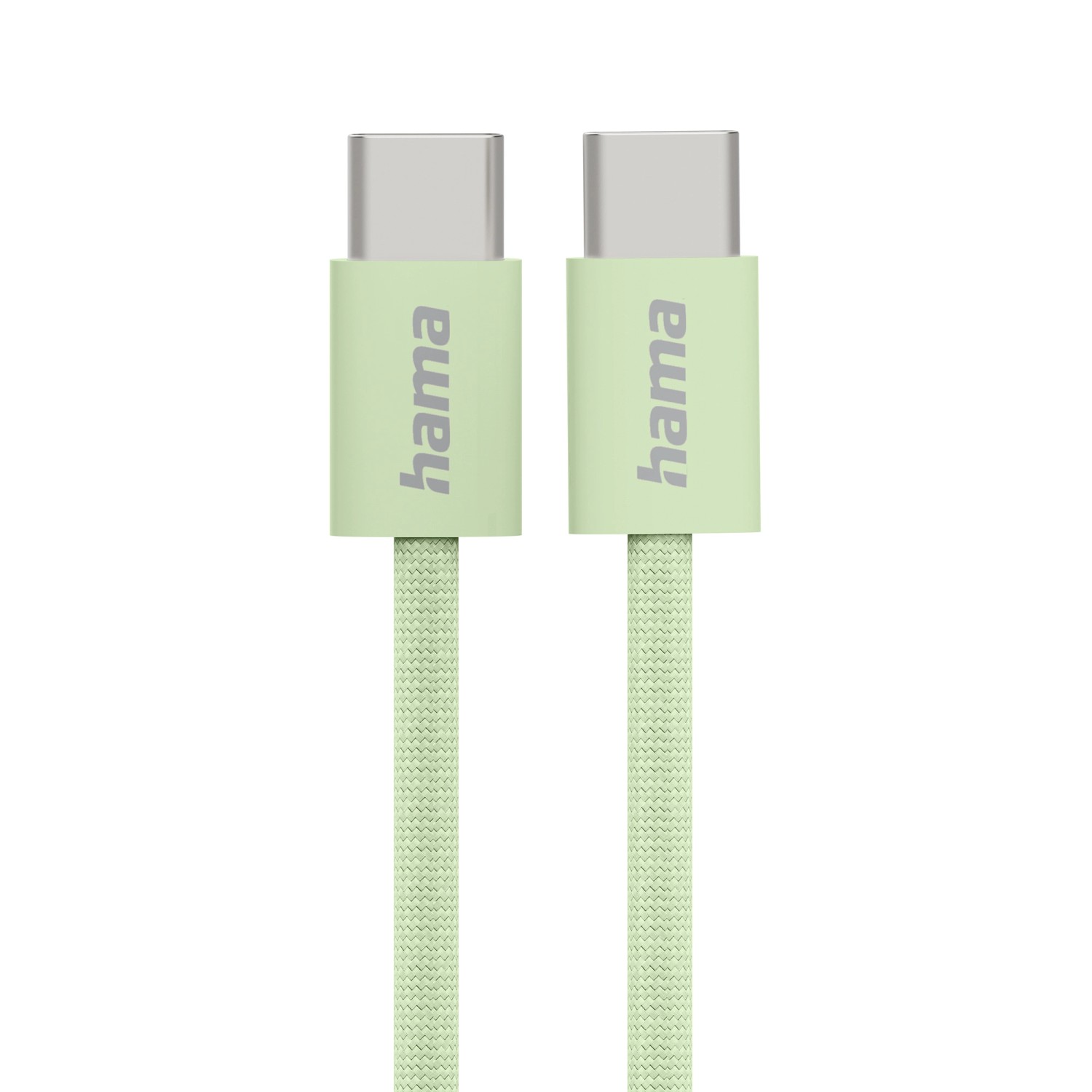 Image of Hama Ladekabel Fabric Nylon USB-C 1 m Grün