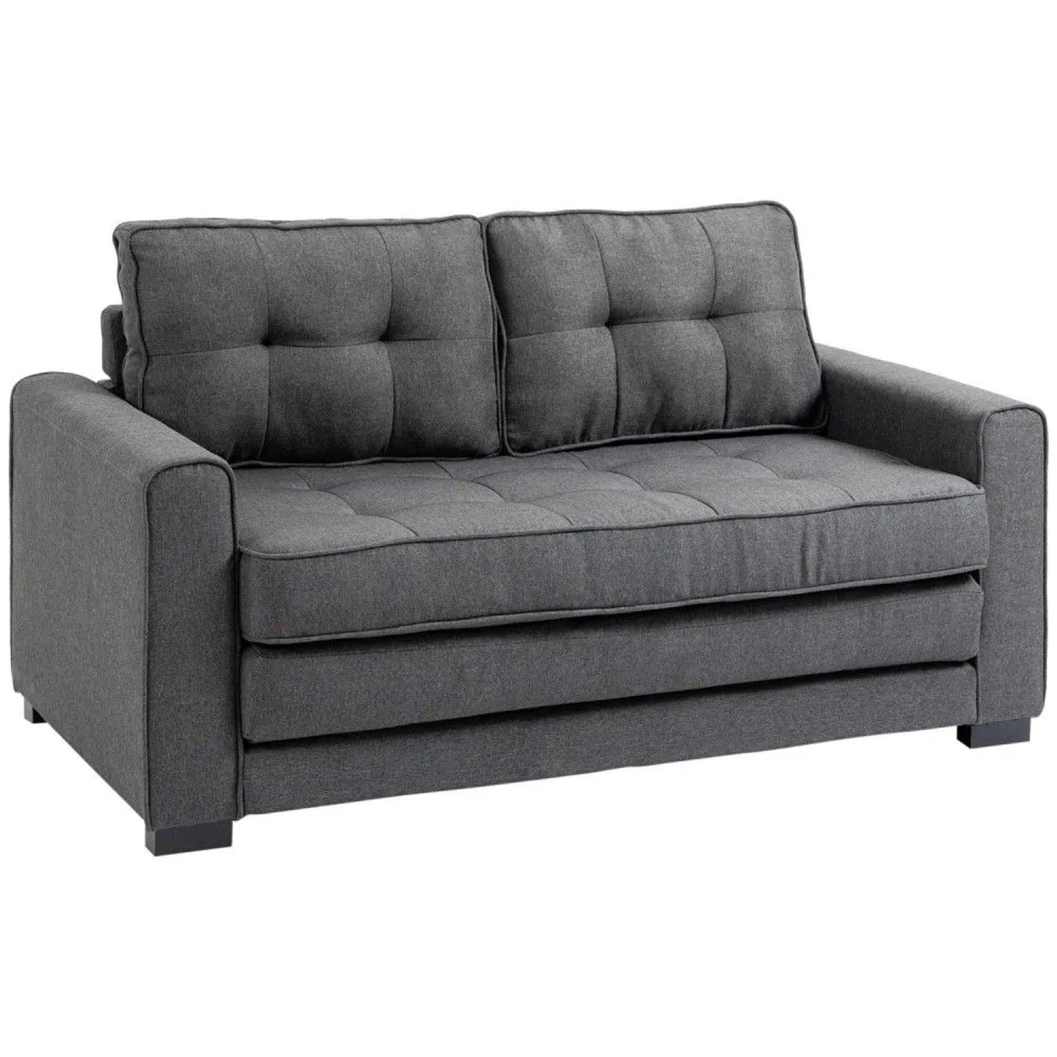 HOMCOM Schlafsofa 2-Sitzer mit Schlaffunktion 147,5 x 75 x 85 cm