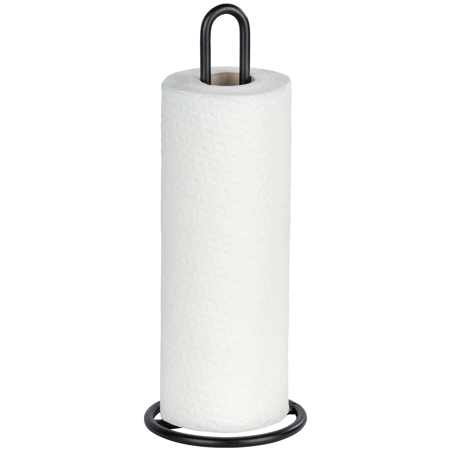 Wenko Küchenrollenhalter stehend schwarz 12,5 cm kaufen bei OBI