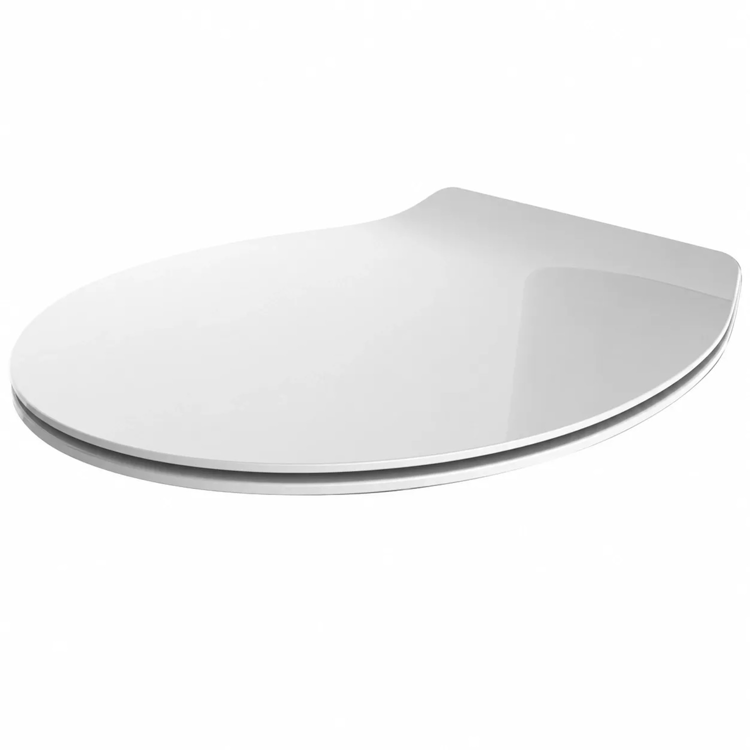 Euroshowers WC Sitz Slim mit Absenkautomatik extra flach weiß