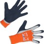 LUX Arbeitshandschuhe Super Grip Gr. 10, blau/orange, mit Nitril-Beschichtung für sicheren Halt.