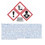 Gefahrzeichen: Ätzend, umweltgefährlich, reizend. Warnhinweise auf Produktverpackung beachten.