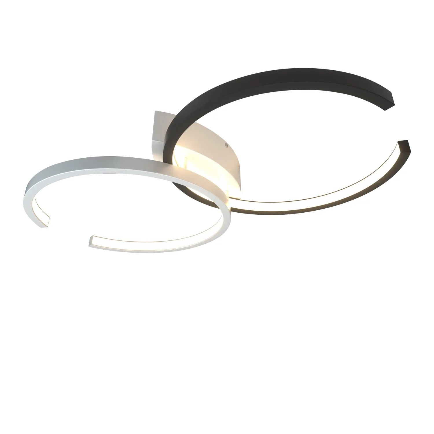NETTLIFE LED Deckenleuchte aus Metal L54Schwarz