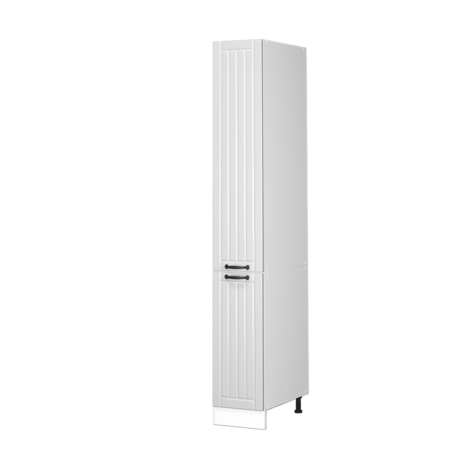 Vicco Badschrank Fame-Line Weiß Landhaus/Weiß 30 x 207 cm