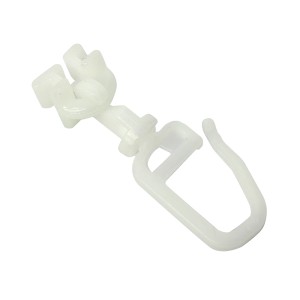 Gardinia Drehgleiter, 20er Pack, für 4 mm Laufkanal, weiß, aus Kunststoff.