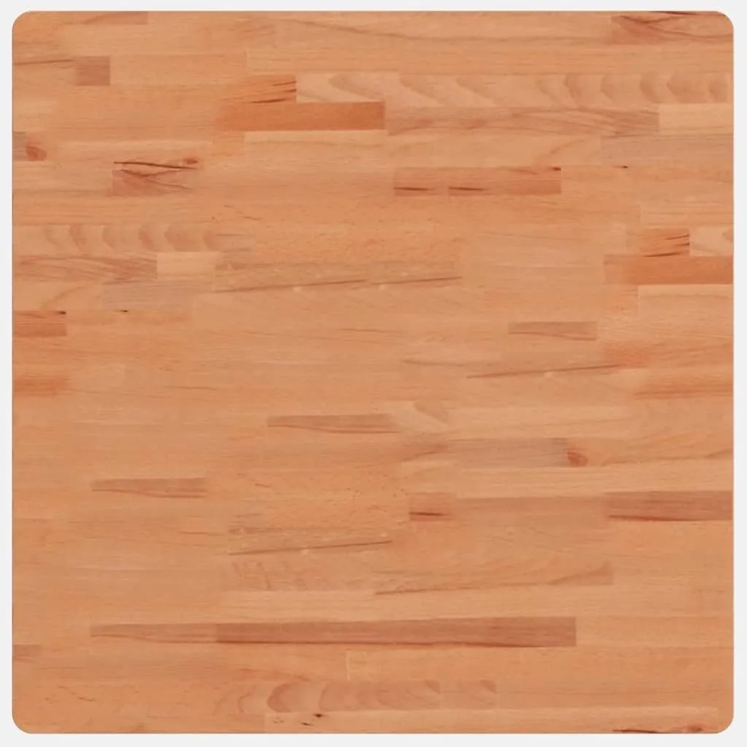 vidaXL Tischplatte 70x70x2,5 cm Quadratisch Massivholz Buche 355975