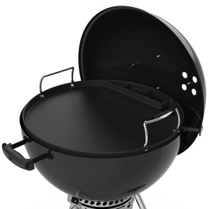 Weber Grillplatte Full-Size für Holzkohlegrill 57cm, mit Fettablaufrinne und Haltegriffen.