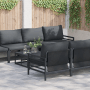 vidaXL Garten-Sofa-Set, 8-teilig, anthrazitfarben, Stahl/Gewebe. Gartenmöbel mit modularem Design und Kissen.