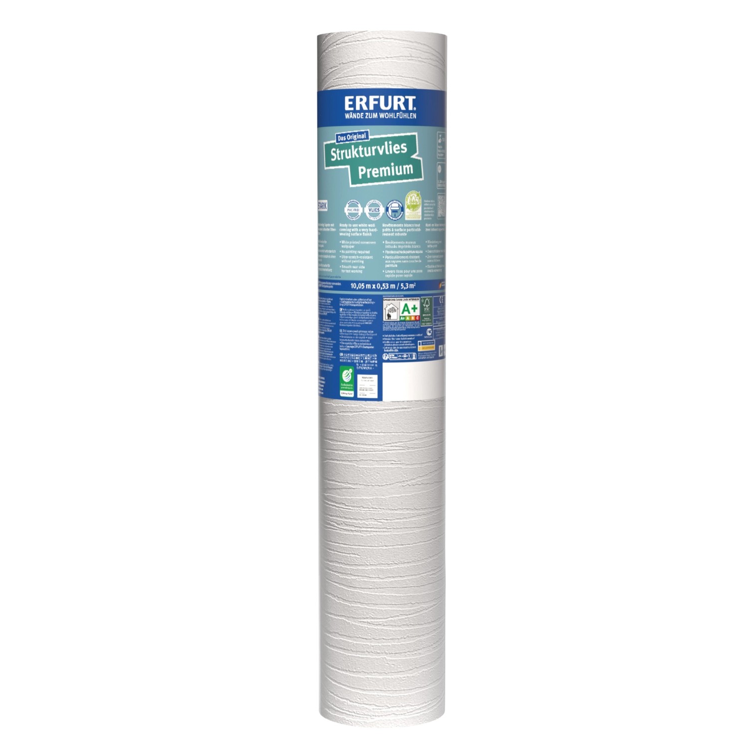 Erfurt Strukturvlies Premium 506 Weiß 10,05 m x 0,53 m günstig online kaufen