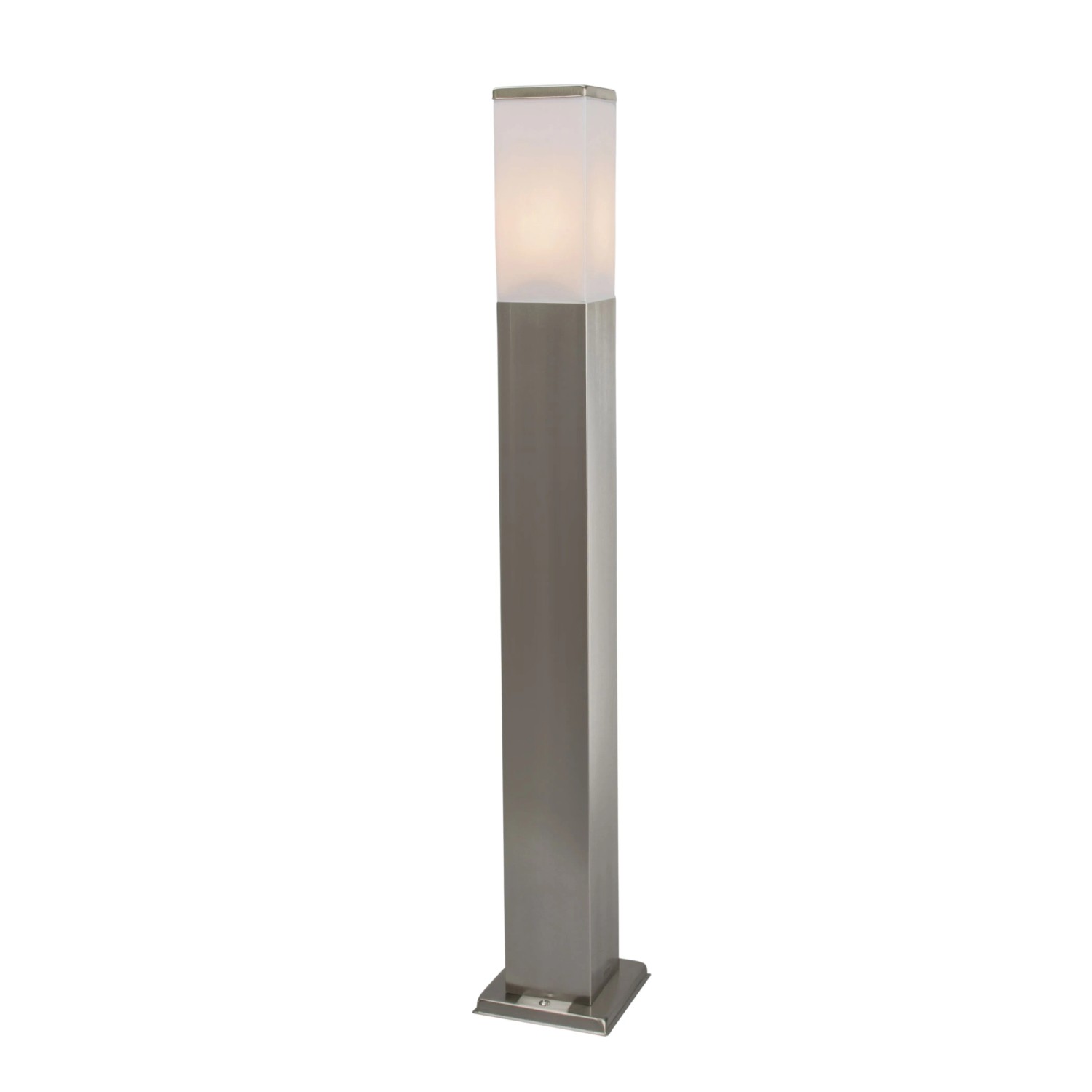 QAZQA Moderne Außen-Pollerleuchte Stahl 80 cm IP44 Malios