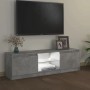 VidaXL TV-Schrank in Betongrau mit LED-Beleuchtung für Wohnzimmer.