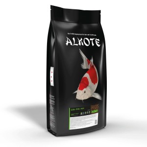 Alkote Fischfutter Con-Pro Mix, 9kg Sack mit Koi-Abbildung.