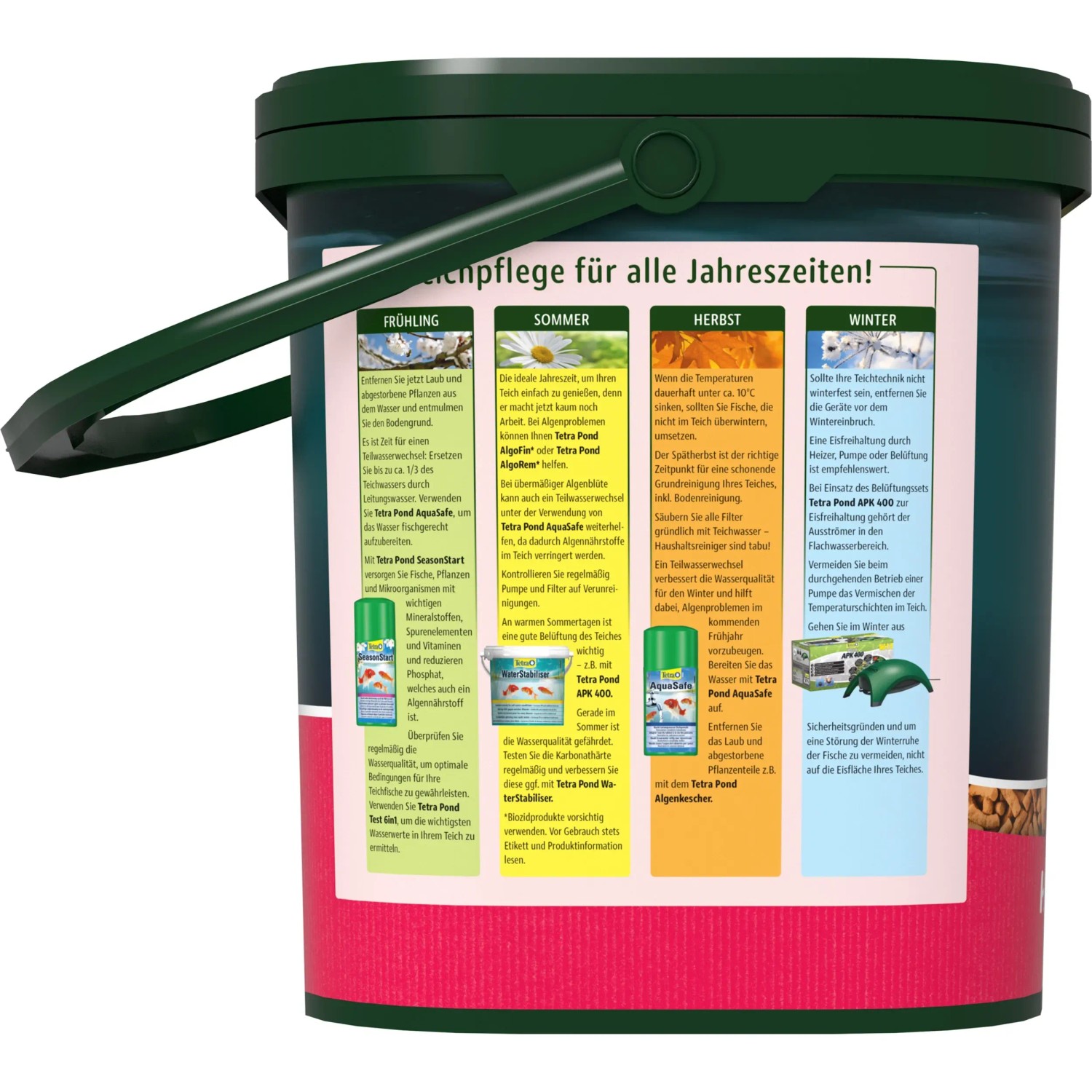 Tetra Pond Colour Sticks 7 l: Fischfutter für prächtige Farben im Gartenteich.