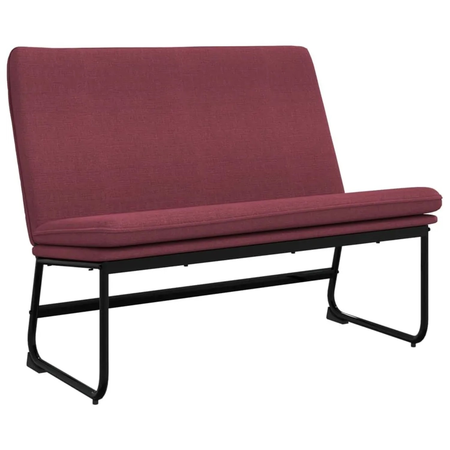 vidaXL Sitzbank Weinrot 100x75x76 cm Stoff 351324