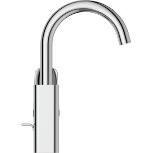 Ideal Standard Ceraplan Waschtischarmatur Chrom H200 mit hohem, gebogenem Auslauf.