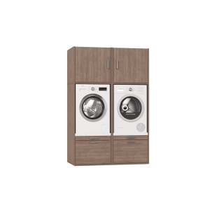 Waschturm Waschmaschinenschrank Twin collection 4.2 Natur Eiche-Optik