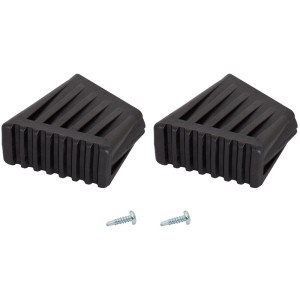 Krause Fußkappen für Klapptritte und Leitern, 2er-Set, 40x20 mm, inklusive Schrauben.