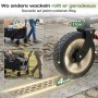 Sekey Bollerwagen, faltbar, 120L, 100KG, schwarzer Campingwagen mit Rädern.
