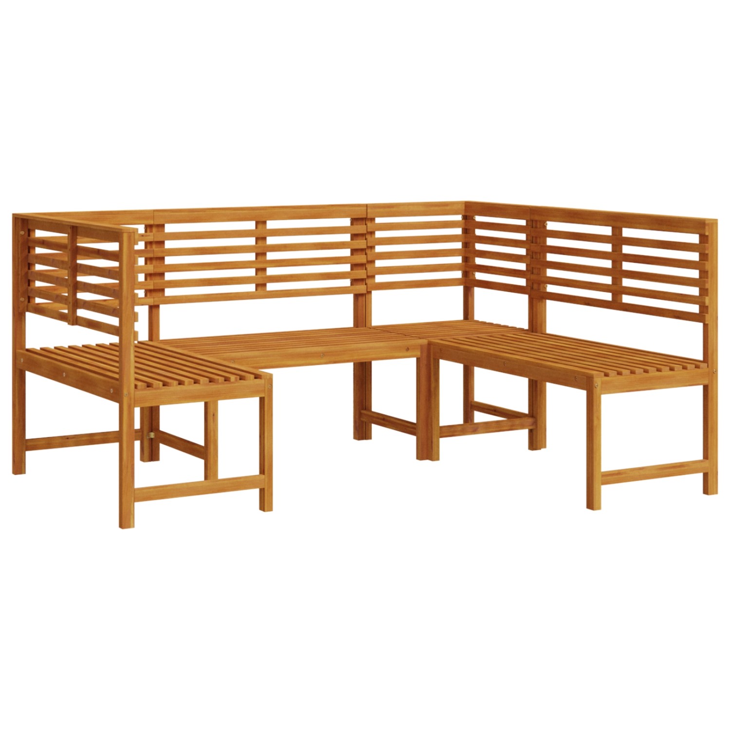 vidaXL 3-tlg Gartenbank-Set Massivholz Akazie 3328691 günstig online kaufen